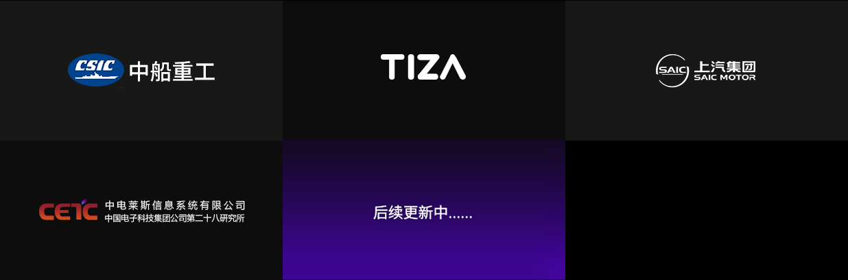 展示与车辆船舶合作企业的标识图片，体现合作的多元性与实力