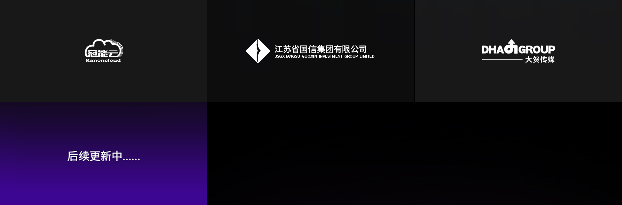 展示与金融证券合作单位的标识图片，体现合作的多元性与实力