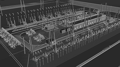 逼真的三维建模效果示例，展示三维建模服务实力